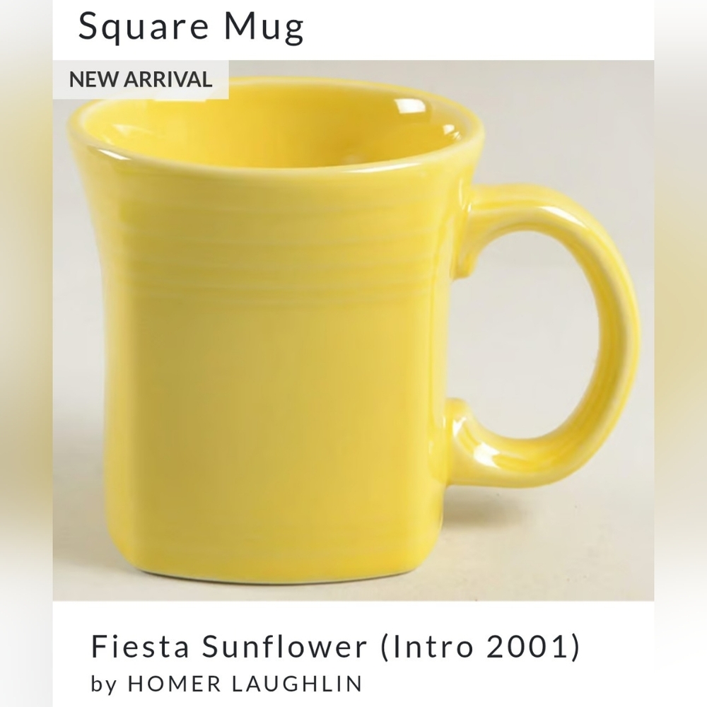 Fiestaware Yellow Dining Mug Classic Design
